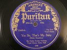 JAZZ BAR HARBOR SOCIETY ORCH Yes Sir, That's My Baby PURITAN 11403 E