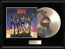 KISS DESTROYER ALBUM FRAMED LP WHITE GOLD SILVER PLATINUM TONED RECORD NON RIAA