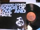 Leonard Cohen ?– Songs Of Love And Hate - LP UK Import 1971