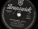 Walter Huston - September Song / Lost In The Stars (Shellac, 10