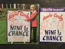 VINYLE 33 TOURS ANNIE CORDY - NINI LA CHANCE + L'ALBUM DU SPECTACLE / DEDICACER