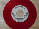 RED VINYL PROMO 45 - JOHNNY CASH - RING OF FIRE - COLUMBIA 1963 - VG