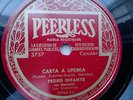 Pedro Infante 78rpm Single 10-inch Peerless Records #3757 Carta A Ufemia