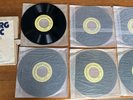 6 Seeburg 1000 INDUSTRIAL Yellow Music Library Records 16 2/3 RPM R74 IND