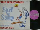 THE DELLTONES *SURF'N'STOMP* 1964 OZ LEEDON SURF HOT-ROD GARAGE BEAT MONO LP EX-
