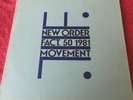 New Order  vinyl  LP Movement  1981 fact 50 inner First Press U.K.  Superb Item