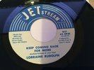 Northern Soul Original LORRAINE RUDOLPH Keep coming back for more Jetstream 1975