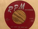 THE JACKS - WHY DON'T YOU WRITE ME ?, RPM 428, 45 RPM, 1955