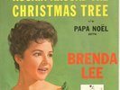 BRENDA LEE Rockin' Around The Christmas Tree 45 + Picture Sleeve VG+ F10