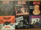 6 45 tours 3 AC/DC,1 trust,1 indochine,1 téléphone