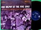 ERIC DOLPHY AT THE FIVE SPOT VOL 1 / BOOKER LITTLE / 1965 NEW JAZZ LP / NM VINYL