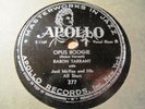 RABON TARRANT Jack McVea All Stars OPUS BOOGIE/ BLues this Morning APOLLO 377