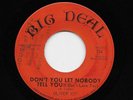 Oliver Joy - Don't You Let Nobody Tell You / You Know That I Love You (45) 134
