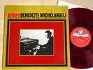 MICHELANGELI piano BACH BRAHMS DEBUSSY 1stPress JAPAN RED VINYL ANGEL MINT
