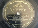 78 rpm Record 1926  VICTOR VE Johnny Hamp's Kentucky Serenaders As Long Fox Trot