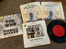 Assortment Of 5 different 45 Records Beatles, The Who etc.