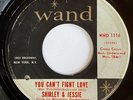 Shirley & Jessie Ivory Tower / You Cant Fight Love 7” 45 1966 Wand Rare Soul VG+