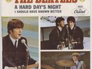 Beatles Picture Sleeve & 45 single. - A Hard Day's Night.