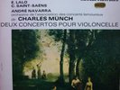 LALO SAINT-SAENS Cello Concertos André Navarra Charles Munch Erato STE 50255 LP