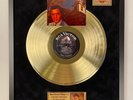 Elvis Presley How Great Thou Art Gold Vinyl Record In Frame Black Velvet Back