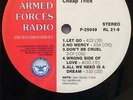 RARE ARMED FORCES RADIO SERVICE AFRTS LP CHEAP TRICK BLACK N' BLUE DJ PROMO NICE