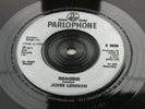 JOHN LENNON   45 IMAGINE  1990s   U.K.  SILVER PARLOPHONE  LABEL