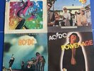 4 AC/DC vinyl LPs- High Voltage, Dirty Deeds..., Let There Be Rock & Stone Age