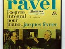 JACQUES FEVRIER - RAVEL complete piano works ADES orig 4xLPs box EX+