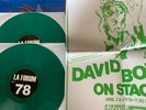 DAVID BOWIE - RARE DOUBLE VINYL LP LA FORUM 1978 + POSTER LIMITED GREEN VINYL