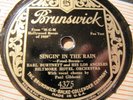 1929 SINGIN IN THE RAIN EARL BURTNETT Los Angeles HOTEL BILTMORE BRUNSWICK 4375