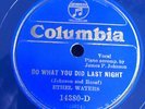 ETHEL WATERS Columbia Blue Wax 78 1928 JAMES P. JOHNSON CLARENCE WILLIAMS
