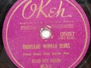 BLIND BOY FULLER 78 RPM Record Sonny Terry Dont Want Skinny Woman Thousand Blues