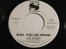 NEW ORLEANS SOUL FUNK 45 JOHN WILLIAMS BLUES TEARS & SORROWS SANSU STOCK NM