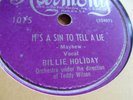 Billie Holiday w Teddy Wilson It's A Sin To Tell A Lie, Wherever You Are 1942 V+