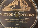 Victor 1714 Dinwiddie Colored Quartet DOWN ON OLD CAMP GROUND 78rpm 1902 V+