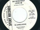 Detroit Northern Soul - The Appreciations SPORT 108 She never really loved me ?
