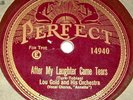 Annette Hanshaw with Lou Gold Orch. Perfect 14940 record 78 RPM original sleeve