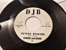 1960'S SURF ROCKABILLY 45 DONNIE & DIANE EDDIE COCHRAN on DJB ''HOTROD WEEKEND''