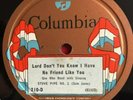 Stove pipe No 1 Sam Jones - Lord don't you know  - FIRST RECORDING 1924 Columbia