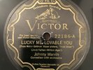 78 Victor 22186 - Johnny Marvin - Happy Days Are Here Again / Lucky Me Lovable