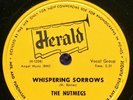 The Nutmegs 1956 DOOWOP 78 Whispering Sorrows / Betty Lou HERALD 492 VG+++/MINT-