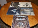 5 rock vinyl records lp lot 