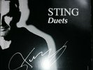 STING - DUETS - SIGNED CARD & VINYL LP ALBUM (ANNIE LENNOX ERIC CLAPTON)
