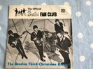 THE BEATLES FAN CLUB 1965 OFFICIAL THIRD CHRISTMAS  7” RECORD and SLEEVE