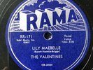 The Valentines 1955 DOO WOP 78 Lily Maebelle / Falling For You RAMA Label MINT