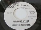 RARE-R&B SOUL POPCORN-NELLIE RUTHERFORD-TURN ME ON / LAUGHING AT ME-PROMO-45-NM-