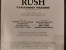 RUSH - Grace Under Pressure - Single Sided Test Pressing Vinyl LP - With Artwork
