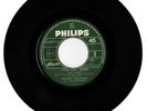 45T Promo Juke box Johnny Hallyday - Philips 373 877 - Noir c'est noir
