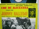 johnny hallyday rare bof du film l'or de mackenna label bleu excellent (lire )