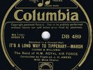 78 rpm H.M. ROYAL AIR FORCE BAND It's A Long Way To Tipperary UK 1931 Columbia